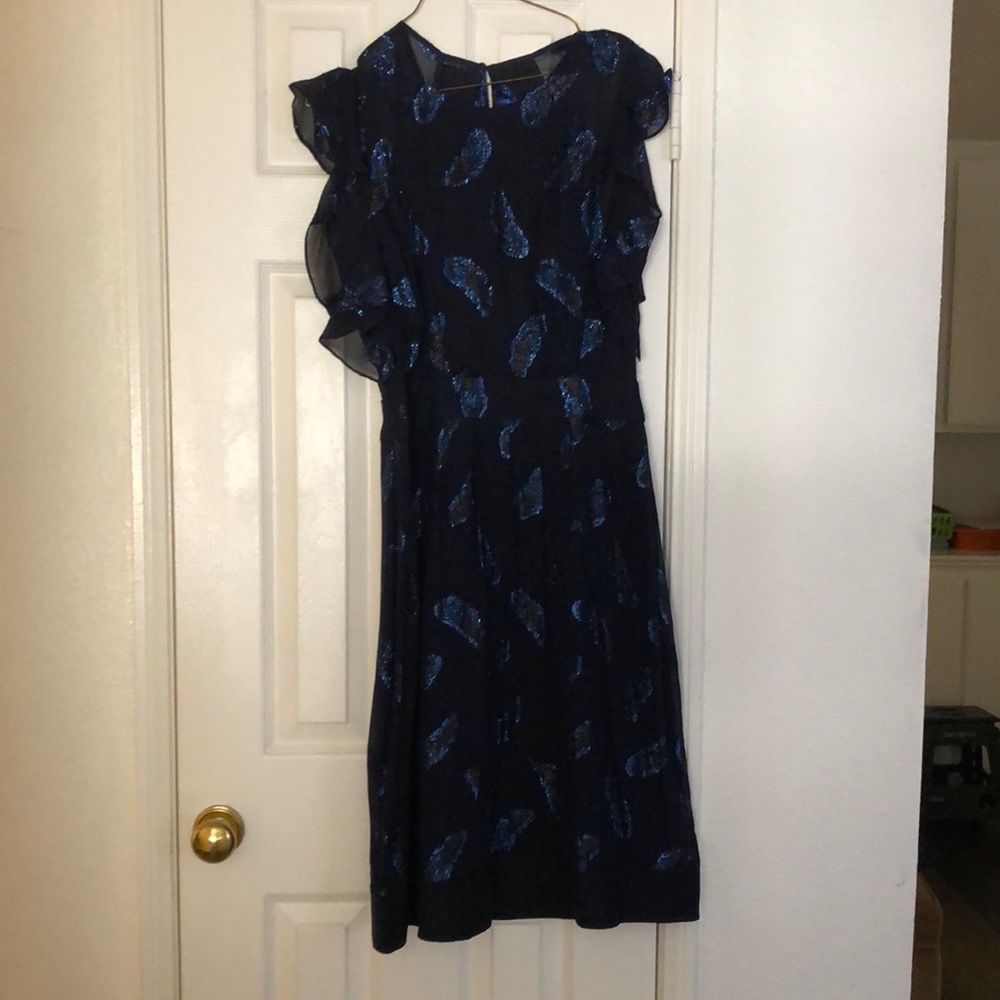 BCBG chiffon midi dress worn once